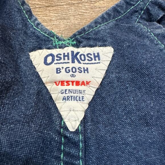 Vintage Osh Kosh Vestbak Nautical overalls romper made in USA 3/6 months - Picture 7 of 7